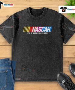 Good Nascah It's A Wicked Pissah washed t-shirt featuring a fun graphic design and a relaxed fit, perfect for casual wear.