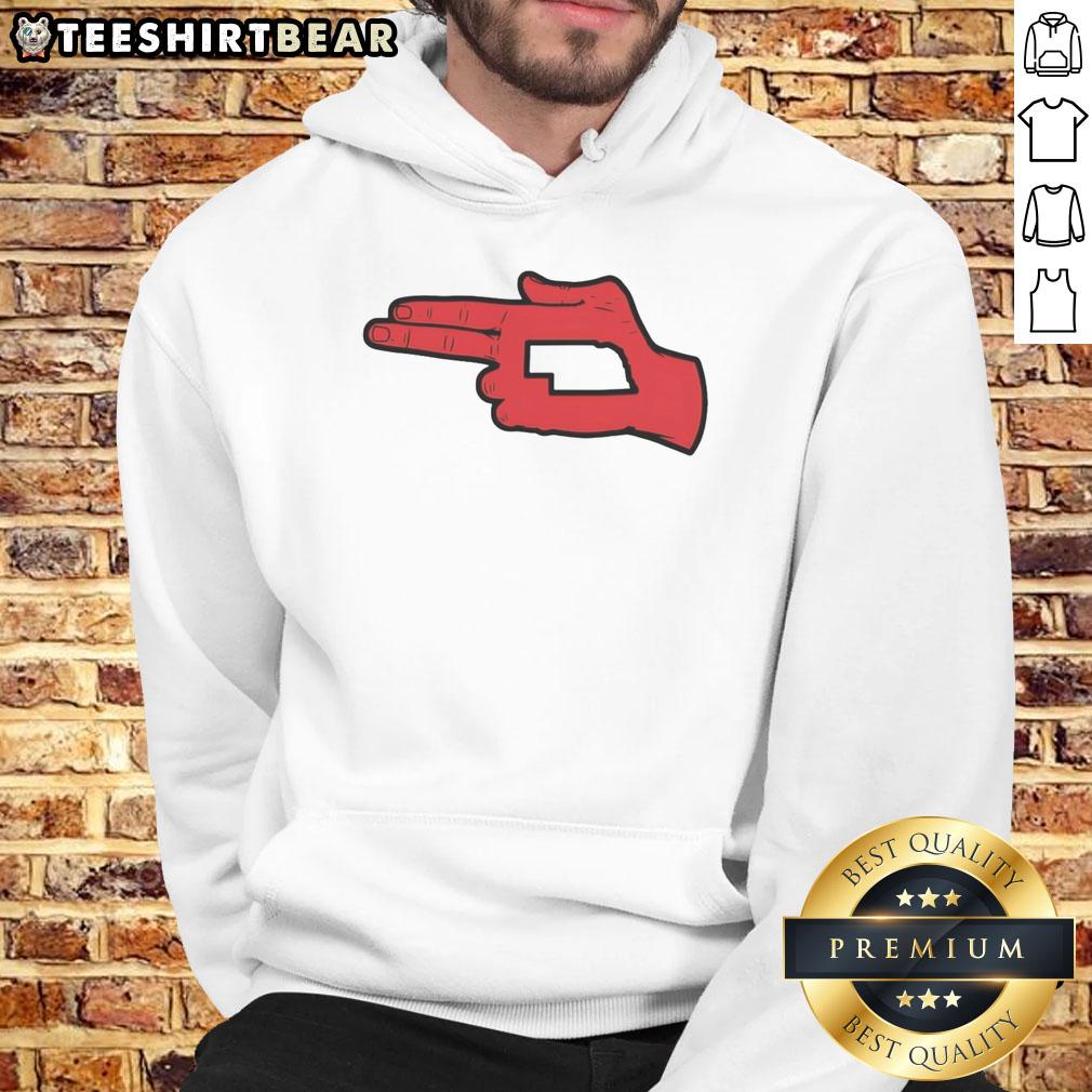 Good Nebraska State Fingers Hoodie Good Nebraska State Fingers Hoodie featuring a stylish design celebrating Nebraska pride and comfort.