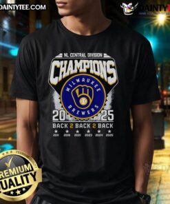 Good NL Central Division Champions 2025 Milwaukee Brewers T-Shirt featuring team logo and championship graphics.