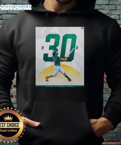 Good Oakland Athletics Shea Langeliers 30 Homer Season Hoodie featuring team colors and player graphics for fans.