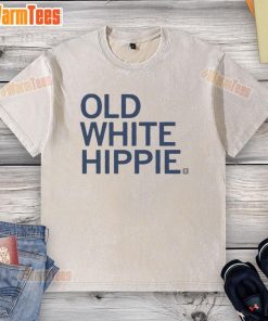 Good Old White Hippie Washed T-Shirt featuring a vintage design and soft fabric, perfect for a relaxed, bohemian style.