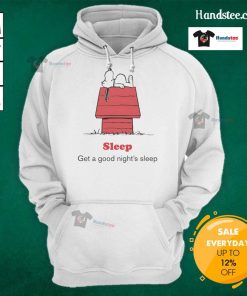 Good Peanuts x American Red Cross hoodie promoting good night's sleep, featuring cozy design and bold graphics.