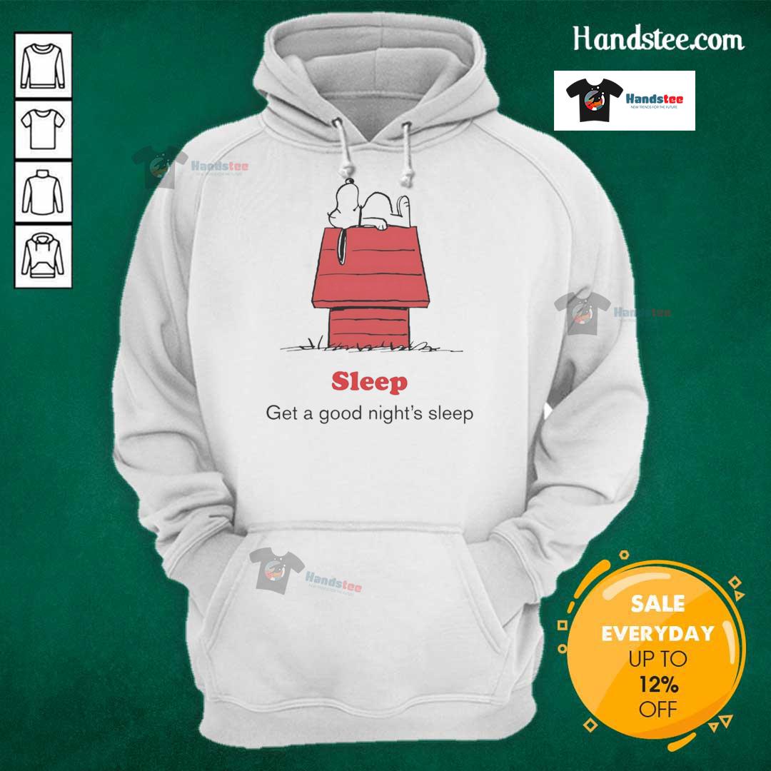 Good Peanuts X American Red Cross Sleep Get A Good Night'S Sleep Hoodie Good Peanuts x American Red Cross hoodie promoting good night's sleep, featuring cozy design and bold graphics.