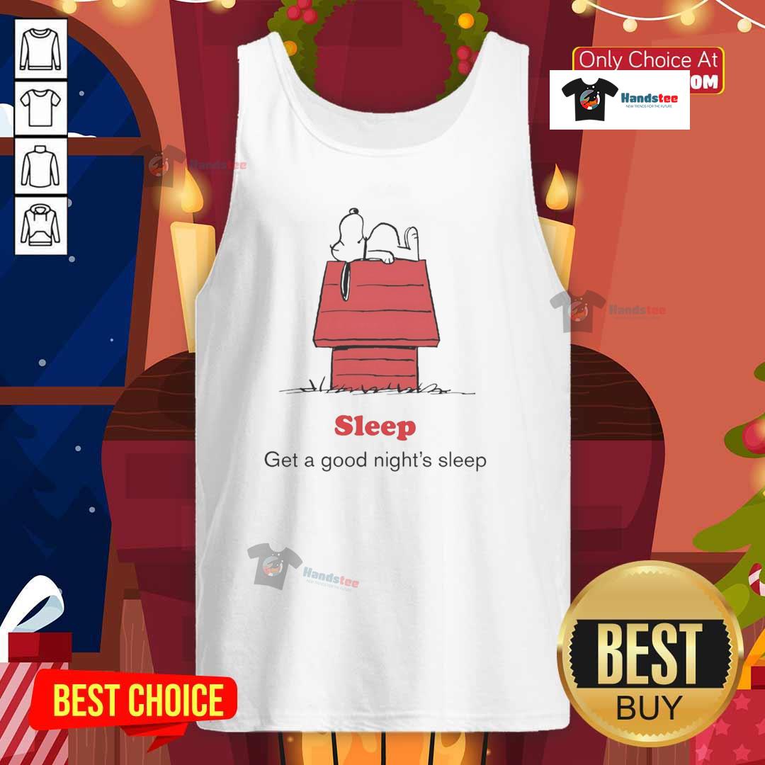 Good Peanuts X American Red Cross Sleep Get A Good Night'S Sleep Tank Top Good Peanuts x American Red Cross tank top promoting good night's sleep with stylish design and comfortable fit.