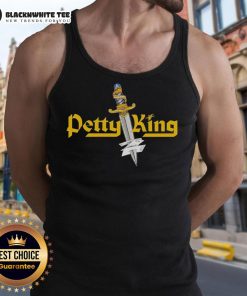 Good Petty King Knife Logo Tank Top featuring a bold graphic design, perfect for casual wear and knife enthusiasts.