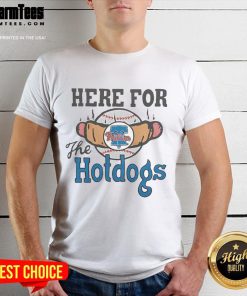 Good Philadelphia Phillies Here For The Hotdogs T-Shirt featuring a vibrant design perfect for baseball fans and summer BBQs.