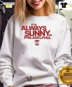 Cozy Philadelphia Phillies sweatshirt inspired by It's Always Sunny in Philadelphia, perfect for fans and casual wear.