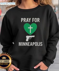 Good Pray For Minneapolis Annunciation Catholic School Sweatshirt featuring school logo and vibrant colors.