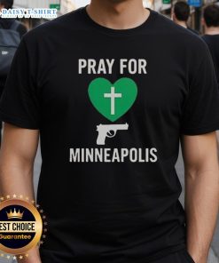 Alt Text: Good Pray For Minneapolis Annunciation Catholic School T-Shirt featuring a vibrant design and school logo.