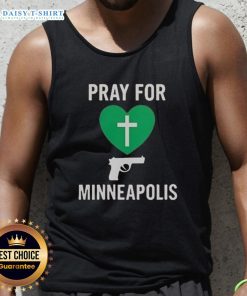 Good Pray For Minneapolis Annunciation Catholic School tank top featuring a vibrant design and school logo.