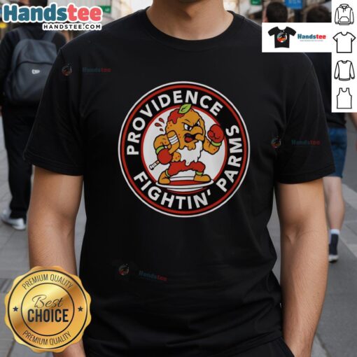 Good Providence Bruins Fightin' Parms T-Shirt featuring a bold design, perfect for hockey fans and team supporters.