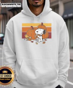 Cozy 'Good Pumpkin Spice and Friends' hoodie featuring autumn-themed graphics perfect for fall fashion and seasonal vibes.