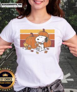 Good Pumpkin Spice and Friends Ladies Tee featuring a cozy fall design perfect for autumn gatherings and casual wear.