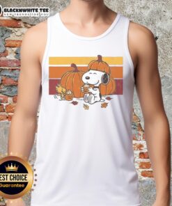 Good Pumpkin Spice and Friends tank top featuring autumn-themed design, perfect for fall fashion and cozy vibes.