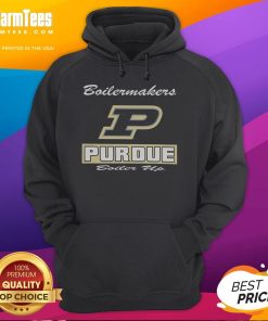 Good Purdue Boilermakers Waver Hoodie in black featuring logo, perfect for fans and cozy game day attire.