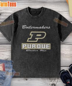 Alt Text: Good Purdue Boilermakers Waver Washed T-Shirt featuring bold team colors and logo, perfect for fans.