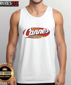 Stylish Good Raising Cannes Film Festival tank top featuring vibrant design, perfect for film enthusiasts and festival-goers.