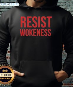 Good Resist Wokeness Vote Republican 2025 Hoodie showcasing a bold political message in vibrant colors.