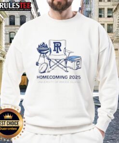Good Rhode Island Rams Homecoming 2025 sweatshirt featuring university logo and vibrant colors for URI fans.