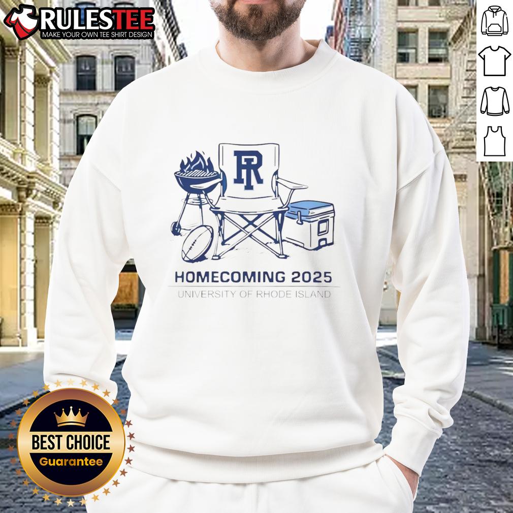 Good Rhode Island Rams Homecoming 2025 University Of Rhode Island Sweatshirt Good Rhode Island Rams Homecoming 2025 sweatshirt featuring university logo and vibrant colors for URI fans.