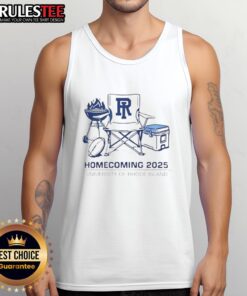 Good Rhode Island Rams Homecoming 2025 tank top featuring University of Rhode Island logo and vibrant design.
