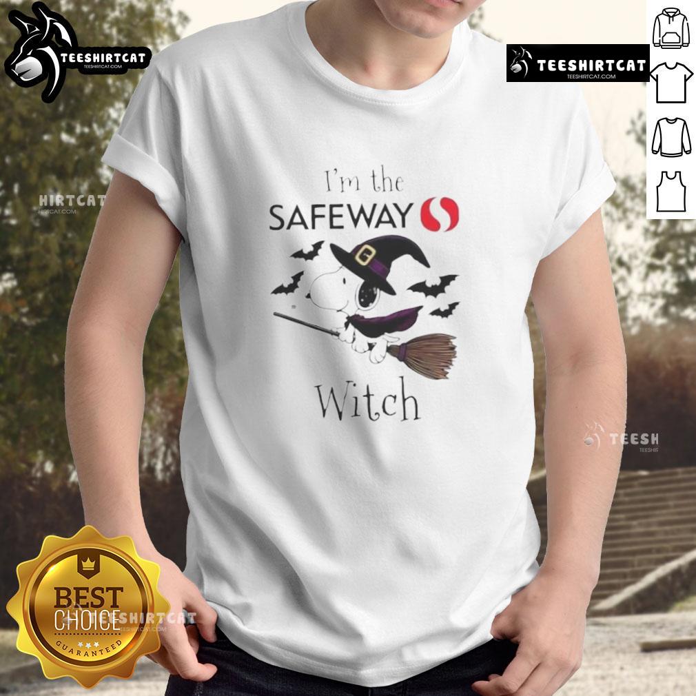 Good Safewa X Snoopy I'M The Witch Halloween T Shirt Good Safewa X Snoopy I'M The Witch Halloween T-Shirt featuring a playful Snoopy design, perfect for spooky season festivities.