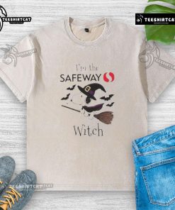 Good Safewa X Snoopy I'm The Witch Halloween washed t-shirt featuring a playful witch design perfect for Halloween festivities.