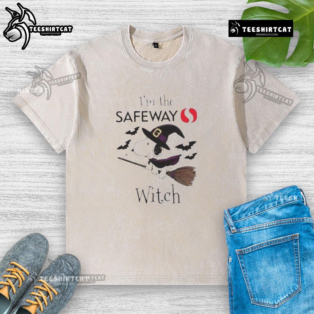 Good Safewa X Snoopy I'M The Witch Halloween Washed T Shirt Good Safewa X Snoopy I'm The Witch Halloween washed t-shirt featuring a playful witch design perfect for Halloween festivities.