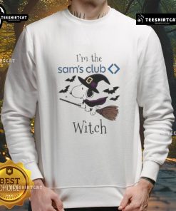 Good Sam's Club X Snoopy Halloween sweatshirt featuring 'I'm the Witch' design, perfect for festive fall celebrations.