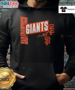 Stylish San Francisco Giants hoodie featuring bold text design, perfect for fans to show team spirit and support.