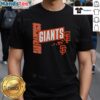 Alt Text: Stylish San Francisco Giants T-shirt featuring a bold text design, perfect for fans and casual wear.