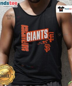 Stylish tank top featuring 'Good San Francisco Giants' text design, perfect for fans and summer wear.