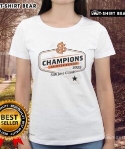 Good San Jose Giants California League 2025 ladies tee featuring team logo and stylish design for female fans.