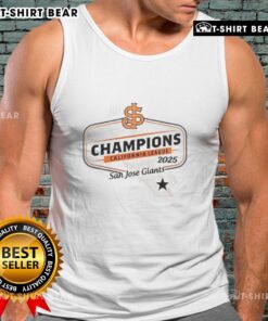Good San Jose Giants California League 2025 tank top featuring team logo and vibrant colors for fans and supporters.