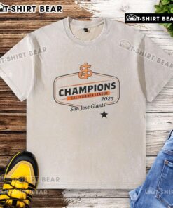 Good San Jose Giants California League 2025 washed t-shirt featuring vibrant team colors and logo, perfect for fans.