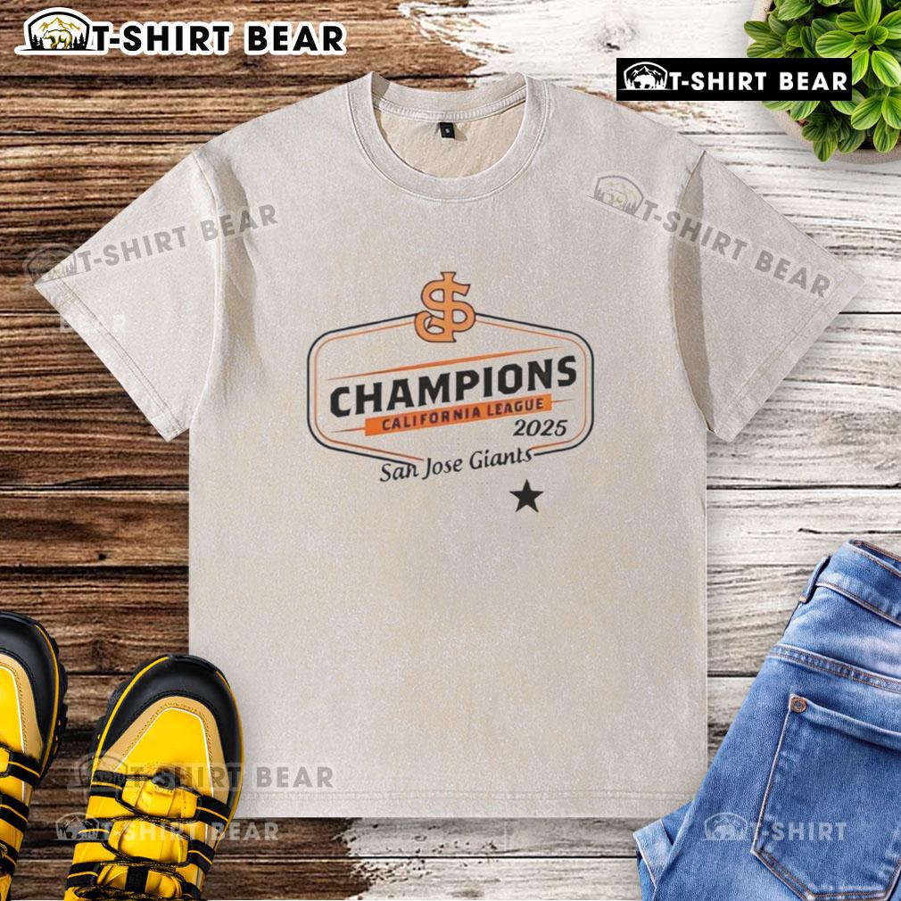 Good San Jose Giants California League 2025 Washed T Shirt Good San Jose Giants California League 2025 washed t-shirt featuring vibrant team colors and logo, perfect for fans.
