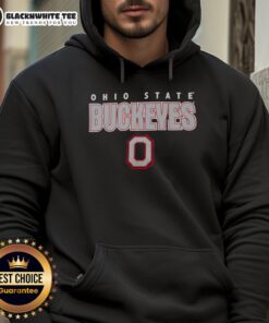 Alt Text: Good Scarlet Ohio State Buckeyes throwback hoodie featuring vintage design and team colors, perfect for fans.