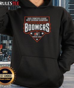 Good Schaumburg Boomers 2025 Frontier League West Division Champions hoodie showcasing team pride and championship spirit.