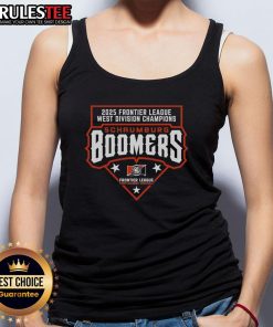 Good Schaumburg Boomers 2025 Frontier League West Division Champions tank top showcasing team pride and celebration.
