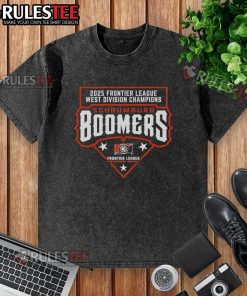 Good Schaumburg Boomers 2025 Frontier League West Division Champions washed t-shirt showcasing team pride and victory.