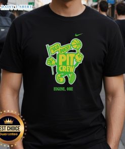 Good Sco Ducks Pit Crew Eugene Ore T-Shirt featuring vibrant graphics and team colors, perfect for fans of Oregon sports.