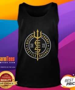 2025 Seattle Mariners Division Champs baseball tank top showcasing team pride and vibrant design for fans.