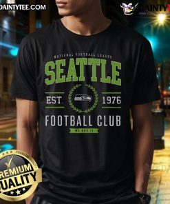 Alt Text: Good Seattle Seahawks Football Club T-Shirt featuring team logo and colors, perfect for fans and game day attire.