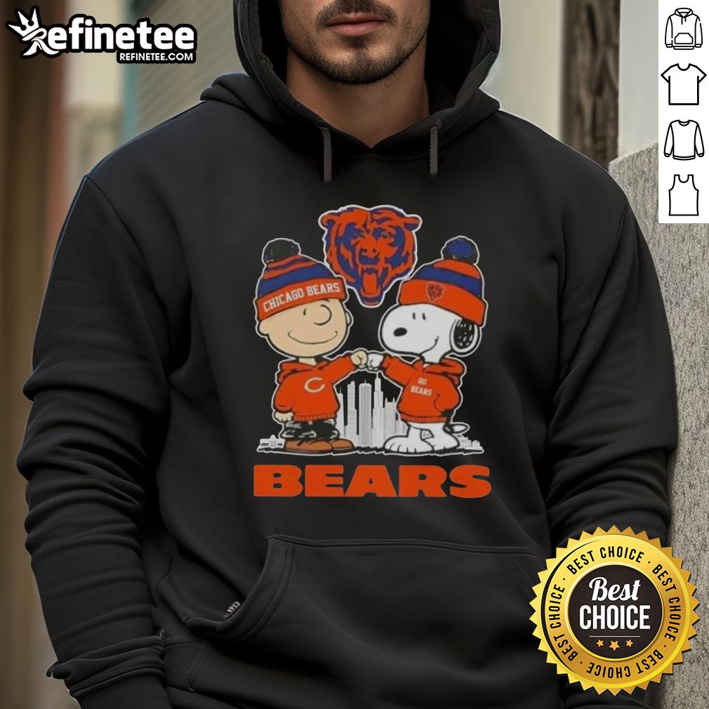 Good Snoopy And Charlie Brown Chicago Bears Football Skyline Hoodie Good Snoopy and Charlie Brown Chicago Bears football skyline hoodie featuring iconic characters and cityscape design.