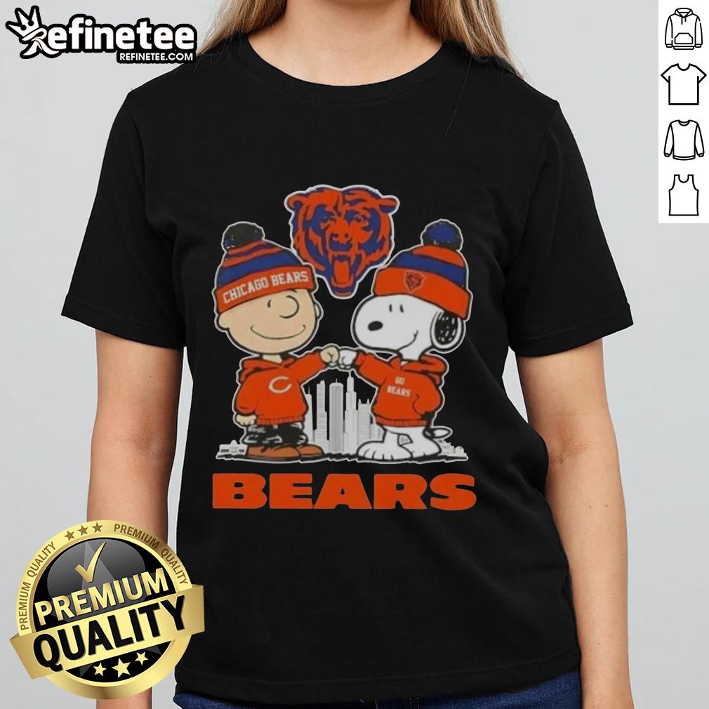 Good Snoopy And Charlie Brown Chicago Bears Football Skyline Ladies Tee Good Snoopy and Charlie Brown Chicago Bears football skyline ladies tee featuring iconic cartoon characters and city skyline.
