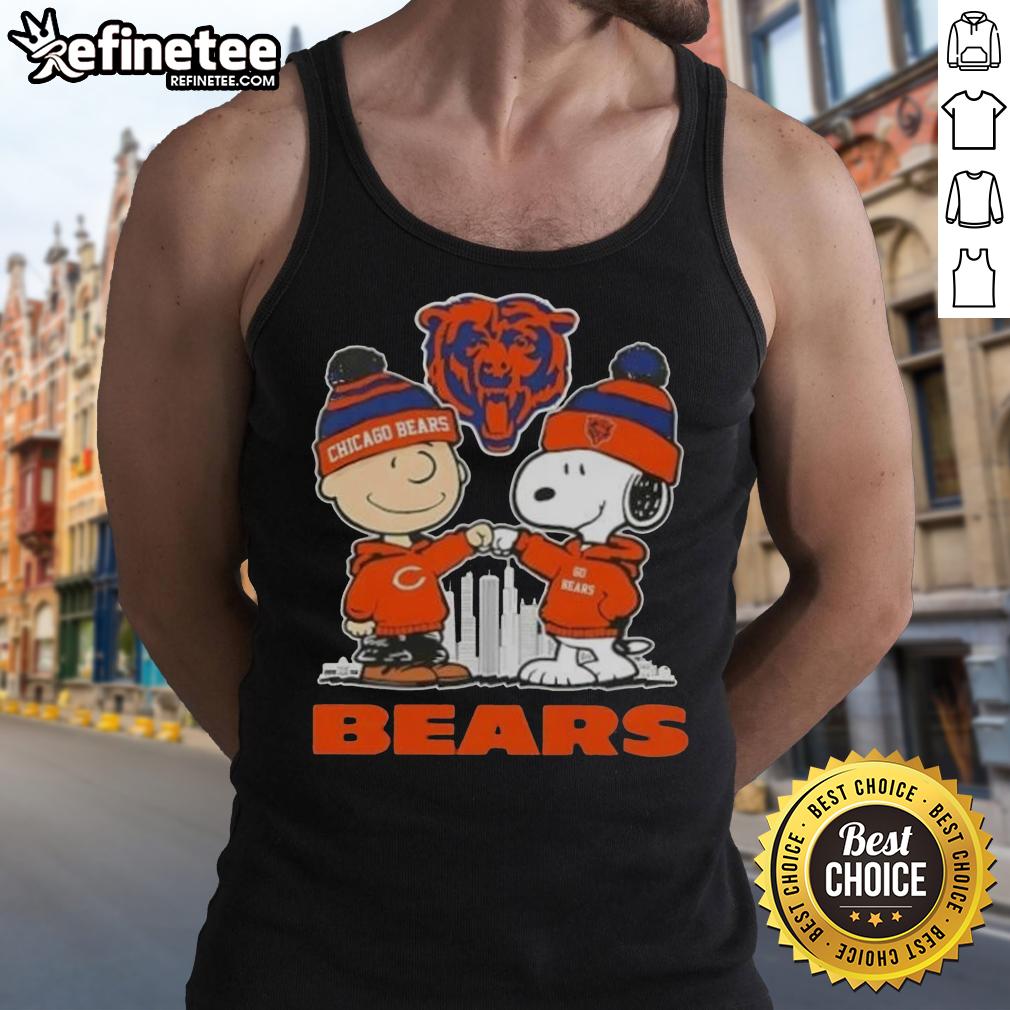 Good Snoopy And Charlie Brown Chicago Bears Football Skyline Tank Top Good Snoopy and Charlie Brown Chicago Bears football skyline tank top featuring vibrant graphics and team spirit.