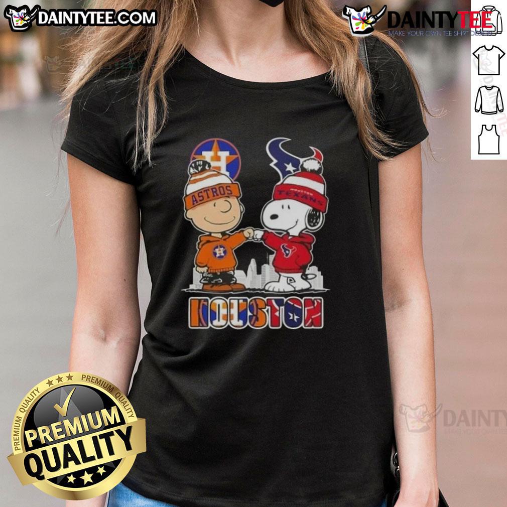 Good Snoopy And Charlie Brown Houston Sports Astros X Texans Skyline Ladies Tee Good Snoopy and Charlie Brown Houston Sports Astros X Texans skyline ladies tee featuring iconic characters and cityscape.