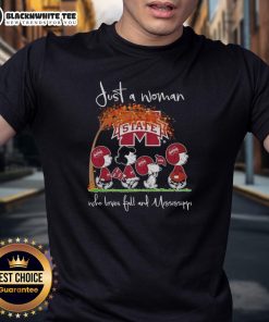 Alt Text: Good Snoopy and Friend Mississippi State Football T-Shirt for fall lovers, perfect for game day and casual wear.