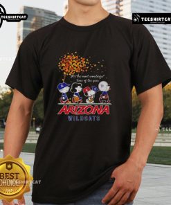 Alt Text: Good Snoopy And Friends X Arizona Wildcats autumn t-shirt celebrating the most wonderful time of the year.