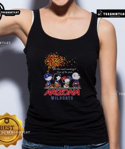 Good Snoopy and Friends X Arizona Wildcats sports team autumn tank top, perfect for fall celebrations and sports events.